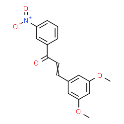 ChemSpider 2D Image | 3-(3,5-Dimethoxyphenyl)-1-(3-nitrophenyl)-2-propen-1-one | C17H15NO5