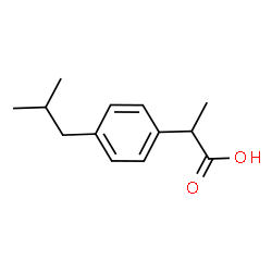 top): The ibuprofen molecule, reproduced with VESTA.42d (bottom) The