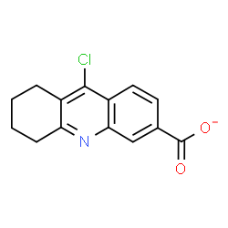 ChemSpider 2D Image | 9-Chloro-5,6,7,8-tetrahydro-3-acridinecarboxylate | C14H11ClNO2