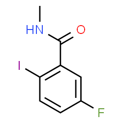 ChemSpider 2D Image | 5-Fluoro-2-iodo-N-methylbenzamide | C8H7FINO