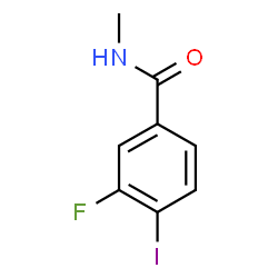 ChemSpider 2D Image | 3-Fluoro-4-iodo-N-methylbenzamide | C8H7FINO