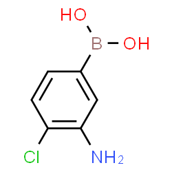 ChemSpider 2D Image | 3-Amino-4-chlorophenylboronic acid | C6H7BClNO2