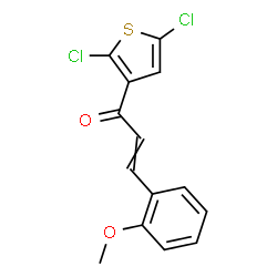 ChemSpider 2D Image | 1-(2,5-Dichloro-3-thienyl)-3-(2-methoxyphenyl)-2-propen-1-one | C14H10Cl2O2S