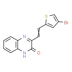 ChemSpider 2D Image | 3-[2-(4-Bromo-2-thienyl)vinyl]-2(1H)-quinoxalinone | C14H9BrN2OS