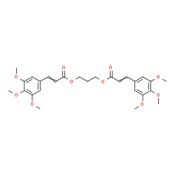 ChemSpider 2D Image | 1,3-Propanediyl bis[3-(3,4,5-trimethoxyphenyl)acrylate] | C27H32O10