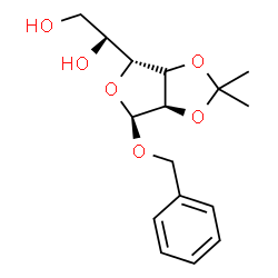 ChemSpider 2D Image | Benzyl (3xi)-2,3-O-isopropylidene-alpha-D-ribo-hexofuranoside | C16H22O6