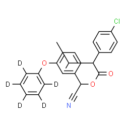 ChemSpider 2D Image | Fenvalerate-d5 | C25H17D5ClNO3