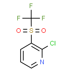 ChemSpider 2D Image | 2-Chloro-3-[(trifluoromethyl)sulfonyl]pyridine | C6H3ClF3NO2S