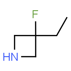 ChemSpider 2D Image | 3-Ethyl-3-fluoroazetidine | C5H10FN