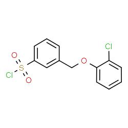 ChemSpider 2D Image | 3-[(2-Chlorophenoxy)methyl]benzenesulfonyl chloride | C13H10Cl2O3S