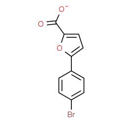 ChemSpider 2D Image | 5-(4-Bromophenyl)-2-furoate | C11H6BrO3