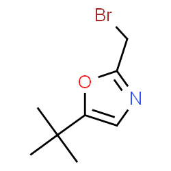 ChemSpider 2D Image | 2-(Bromomethyl)-5-(2-methyl-2-propanyl)-1,3-oxazole | C8H12BrNO