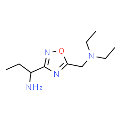 ChemSpider 2D Image | 1-{5-[(Diethylamino)methyl]-1,2,4-oxadiazol-3-yl}-1-propanamine | C10H20N4O