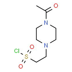 ChemSpider 2D Image | 2-(4-Acetyl-1-piperazinyl)ethanesulfonyl chloride | C8H15ClN2O3S