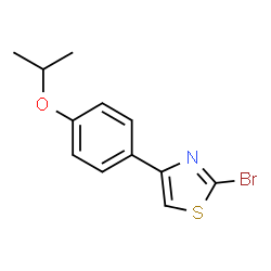 ChemSpider 2D Image | 2-Bromo-4-(4-isopropoxyphenyl)-1,3-thiazole | C12H12BrNOS