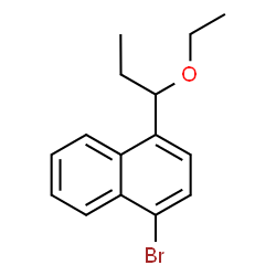 ChemSpider 2D Image | 1-Bromo-4-(1-ethoxypropyl)naphthalene | C15H17BrO