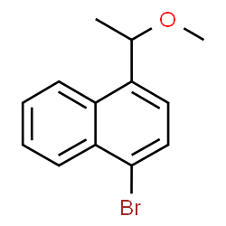 ChemSpider 2D Image | 1-Bromo-4-(1-methoxyethyl)naphthalene | C13H13BrO