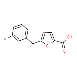 ChemSpider 2D Image | 5-(3-Fluorobenzyl)-2-furoic acid | C12H9FO3