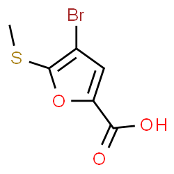 ChemSpider 2D Image | 4-Bromo-5-(methylsulfanyl)-2-furoic acid | C6H5BrO3S