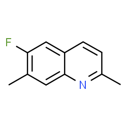 ChemSpider 2D Image | 6-Fluoro-2,7-dimethylquinoline | C11H10FN