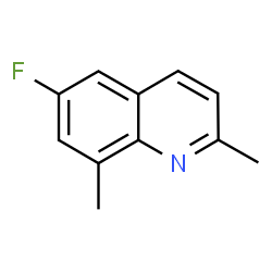 ChemSpider 2D Image | 6-Fluoro-2,8-dimethylquinoline | C11H10FN