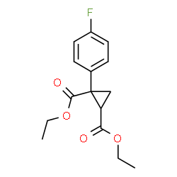 ChemSpider 2D Image | Diethyl 1-(4-fluorophenyl)-1,2-cyclopropanedicarboxylate | C15H17FO4