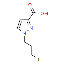 ChemSpider 2D Image | 1-(3-Fluoropropyl)-1H-pyrazole-3-carboxylic acid | C7H9FN2O2