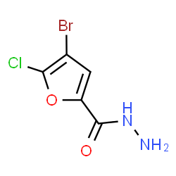ChemSpider 2D Image | 4-Bromo-5-chloro-2-furohydrazide | C5H4BrClN2O2