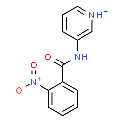 ChemSpider 2D Image | 3-[(2-Nitrobenzoyl)amino]pyridinium | C12H10N3O3