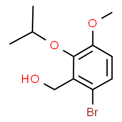 ChemSpider 2D Image | (6-Bromo-2-isopropoxy-3-methoxyphenyl)methanol | C11H15BrO3