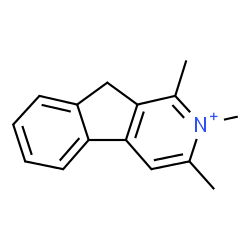 ChemSpider 2D Image | 1,2,3-Trimethyl-9H-indeno[2,1-c]pyridinium | C15H16N