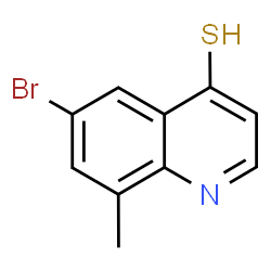 ChemSpider 2D Image | 6-Bromo-8-methyl-4-quinolinethiol | C10H8BrNS