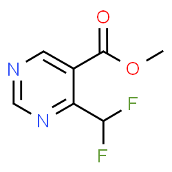ChemSpider 2D Image | Methyl 4-(difluoromethyl)-5-pyrimidinecarboxylate | C7H6F2N2O2