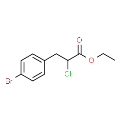 ChemSpider 2D Image | Ethyl 3-(4-bromophenyl)-2-chloropropanoate | C11H12BrClO2