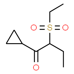 ChemSpider 2D Image | 1-Cyclopropyl-2-(ethylsulfonyl)-1-butanone | C9H16O3S