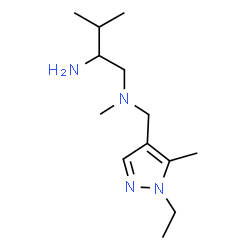 ChemSpider 2D Image | N~1~-[(1-Ethyl-5-methyl-1H-pyrazol-4-yl)methyl]-N~1~,3-dimethyl-1,2-butanediamine | C13H26N4