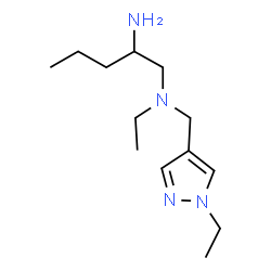 ChemSpider 2D Image | N~1~-Ethyl-N~1~-[(1-ethyl-1H-pyrazol-4-yl)methyl]-1,2-pentanediamine | C13H26N4