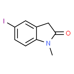 ChemSpider 2D Image | 5-Iodo-1-methyl-1,3-dihydro-2H-indol-2-one | C9H8INO