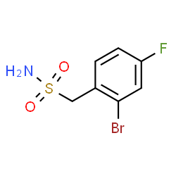 ChemSpider 2D Image | 1-(2-Bromo-4-fluorophenyl)methanesulfonamide | C7H7BrFNO2S
