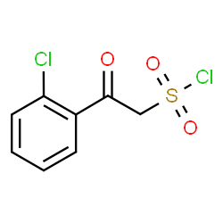 ChemSpider 2D Image | 2-(2-Chlorophenyl)-2-oxoethanesulfonyl chloride | C8H6Cl2O3S