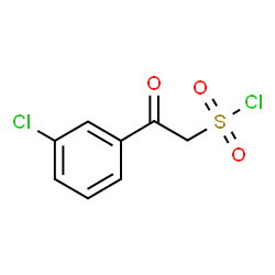 ChemSpider 2D Image | 2-(3-Chlorophenyl)-2-oxoethanesulfonyl chloride | C8H6Cl2O3S