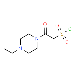 ChemSpider 2D Image | 2-(4-Ethyl-1-piperazinyl)-2-oxoethanesulfonyl chloride | C8H15ClN2O3S