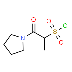 ChemSpider 2D Image | 1-Oxo-1-(1-pyrrolidinyl)-2-propanesulfonyl chloride | C7H12ClNO3S