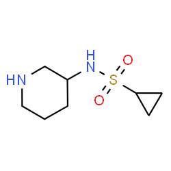 ChemSpider 2D Image | N-(3-Piperidinyl)cyclopropanesulfonamide | C8H16N2O2S