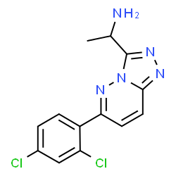 ChemSpider 2D Image | 1-[6-(2,4-Dichlorophenyl)[1,2,4]triazolo[4,3-b]pyridazin-3-yl]ethanamine | C13H11Cl2N5