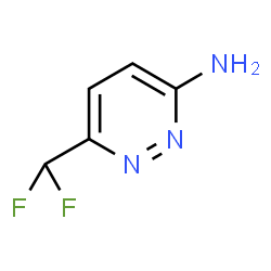 ChemSpider 2D Image | 6-(Difluoromethyl)-3-pyridazinamine | C5H5F2N3