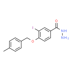 ChemSpider 2D Image | 3-Iodo-4-[(4-methylbenzyl)oxy]benzohydrazide | C15H15IN2O2