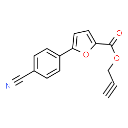 ChemSpider 2D Image | 2-Propyn-1-yl 5-(4-cyanophenyl)-2-furoate | C15H9NO3