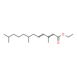 ChemSpider 2D Image | Ethyl 3,7,11-trimethyl-2,4-dodecadienoate | C17H30O2