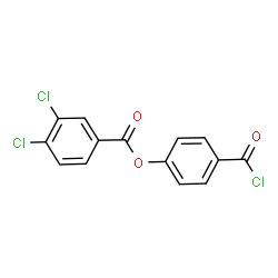 ChemSpider 2D Image | 4-(Chlorocarbonyl)phenyl 3,4-dichlorobenzoate | C14H7Cl3O3